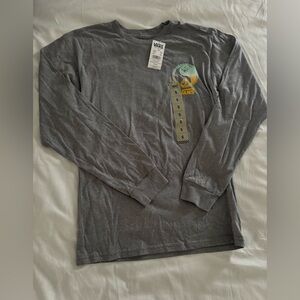 Vans Gray Long Sleeve Tee Classic Comfort